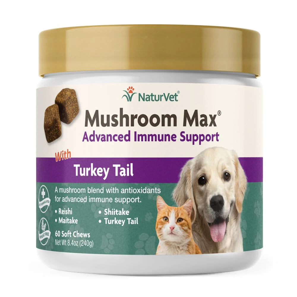NaturVet - Mushroom Max Advanced Immune Support For Dogs by NaturVet