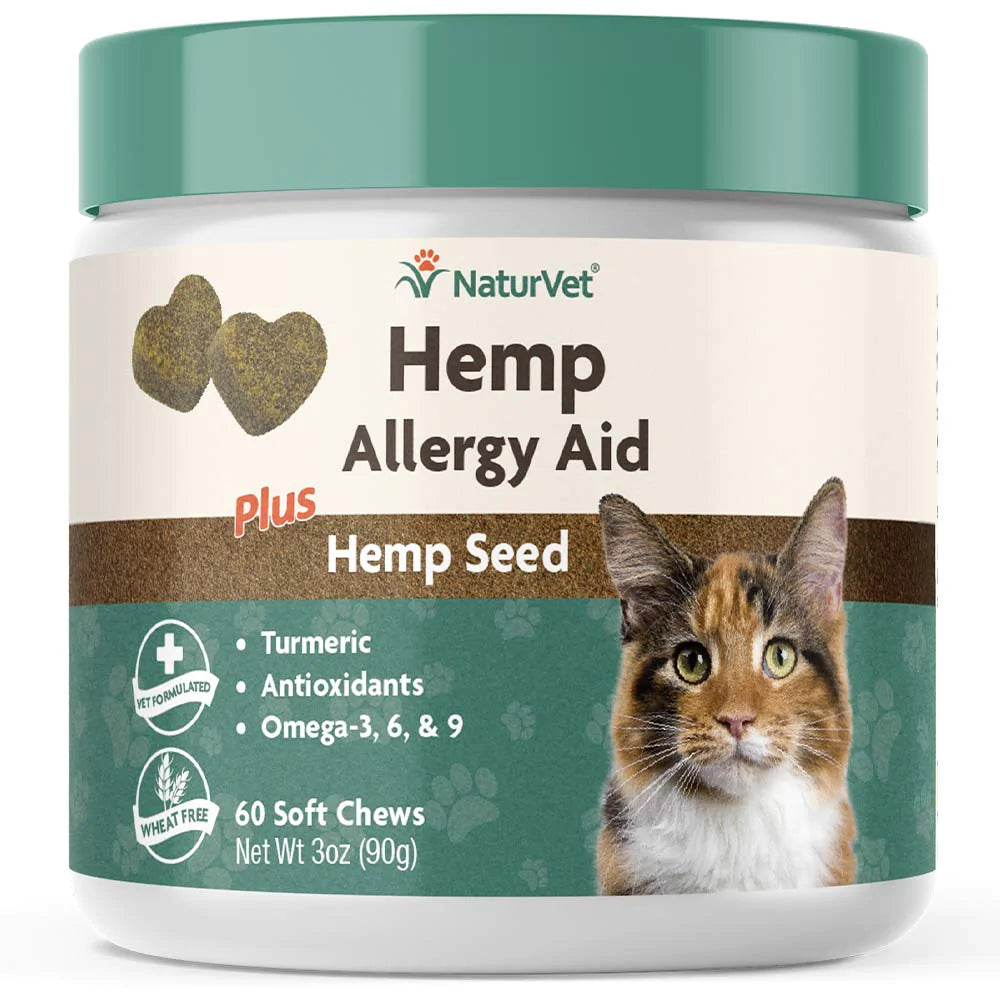 NaturVet - Hemp Allergy Aid Cat Soft Chew by NaturVet - Southern Agriculture
