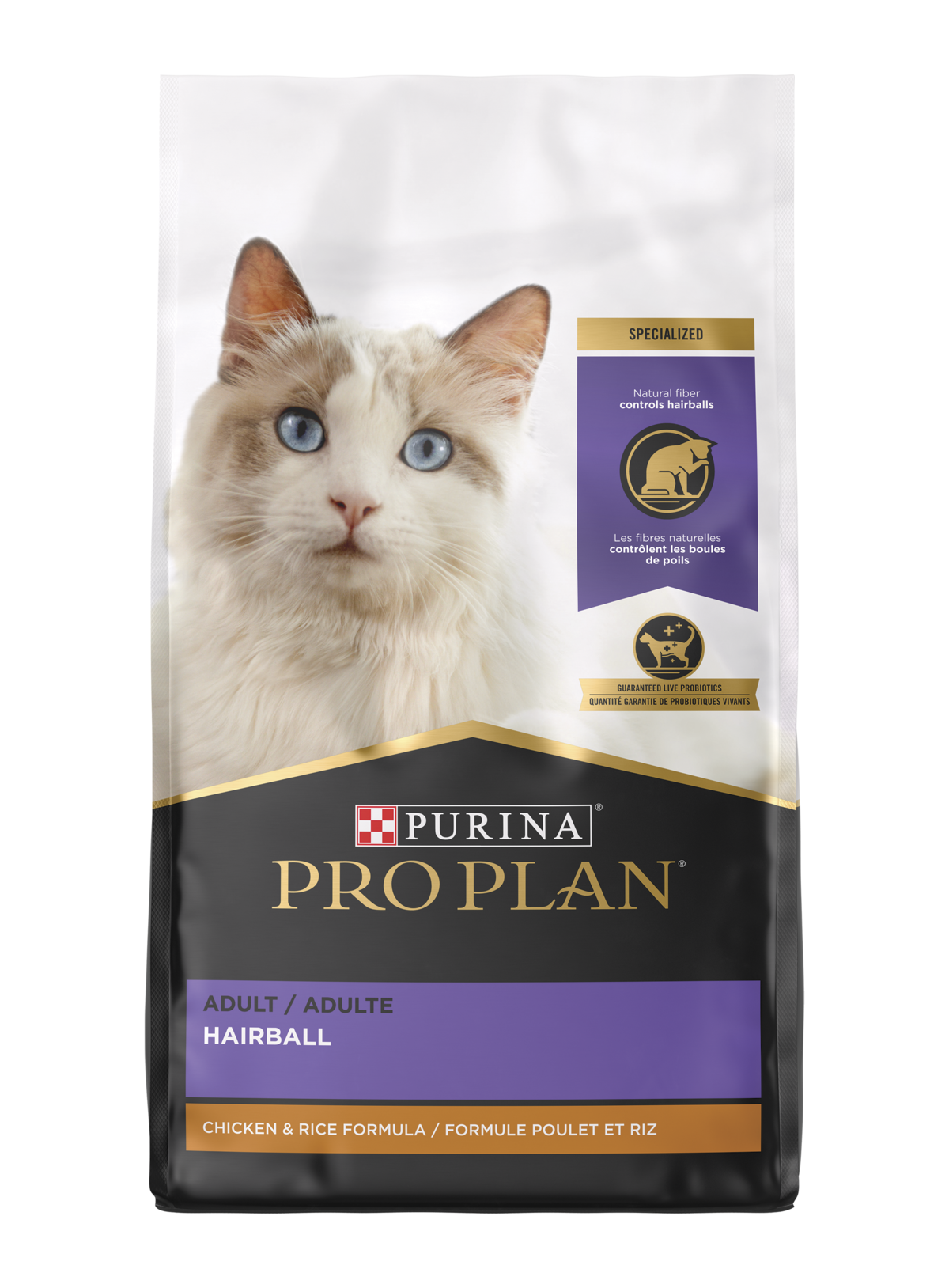 Purina Pro Plan Focus - All Breeds, Adult Cat Hairball Management Chicken & Rice Recipe Dry Cat Food-Southern Agriculture