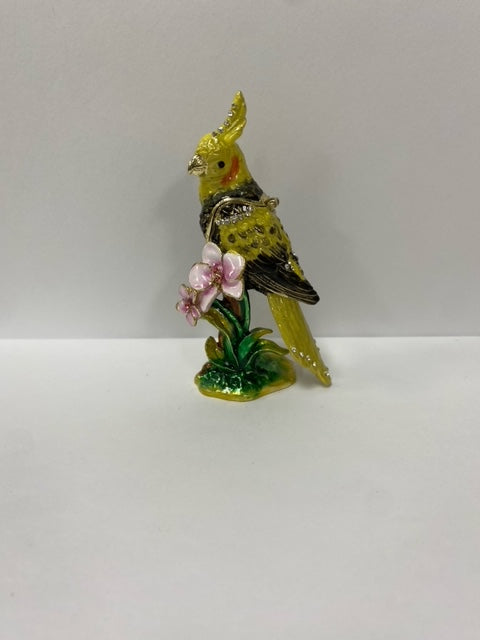 Kubla Crafts - Yellow Cockatiel Trinket Box