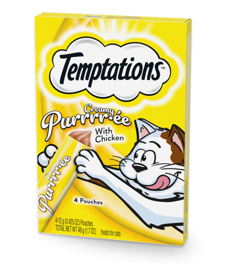 Temptations - Creamy Purrrr-ee With Chicken Cat Treats