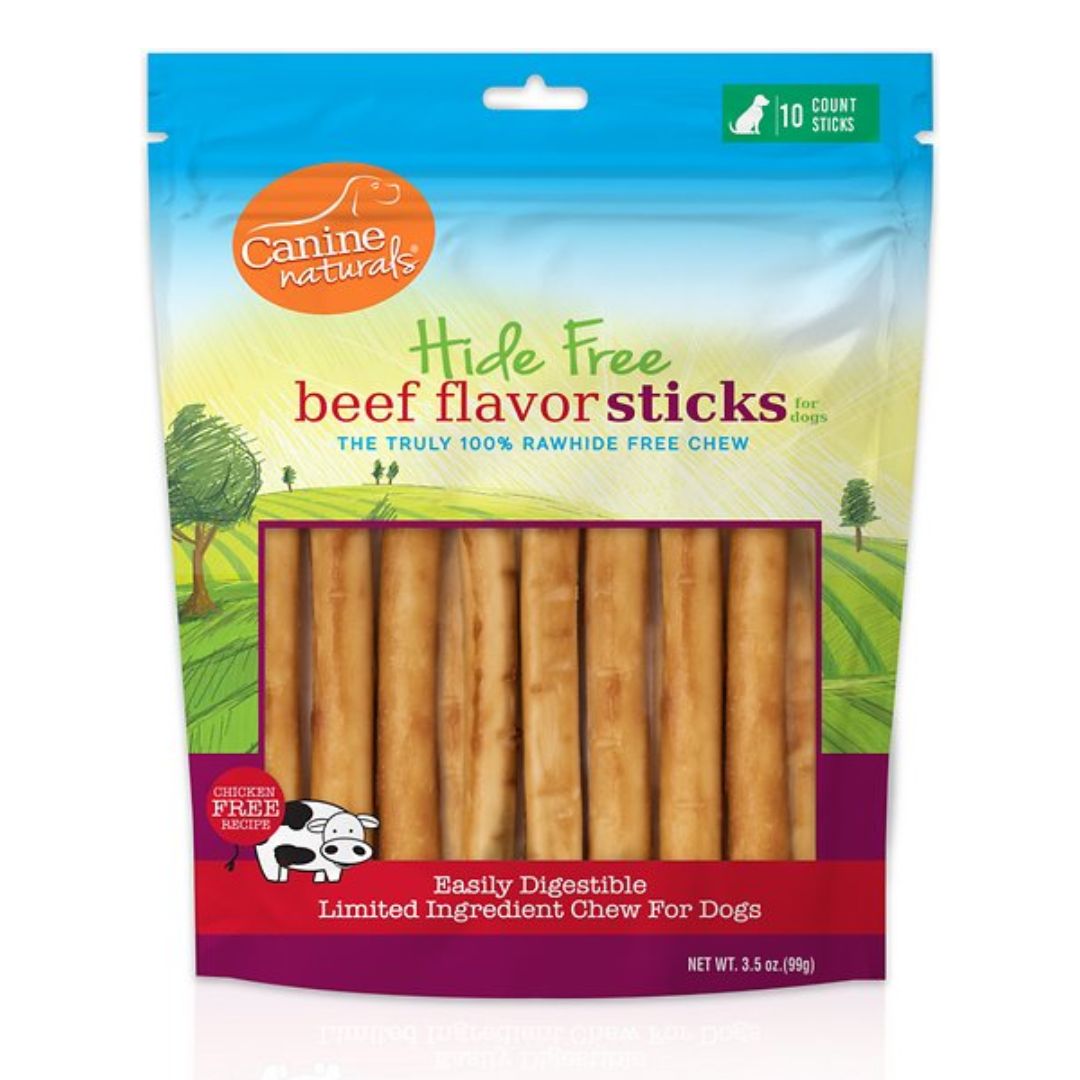 Canine Naturals - Hide Free 5-inch Beef Flavor Stick Dog Chew - Southern Agriculture