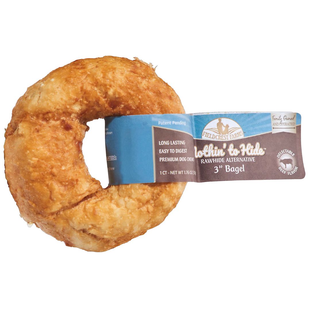 Fieldcrest Farms - Fieldcrest Farms Nothin' To Hide Beef Bagel Dog Chew - Southern Agriculture