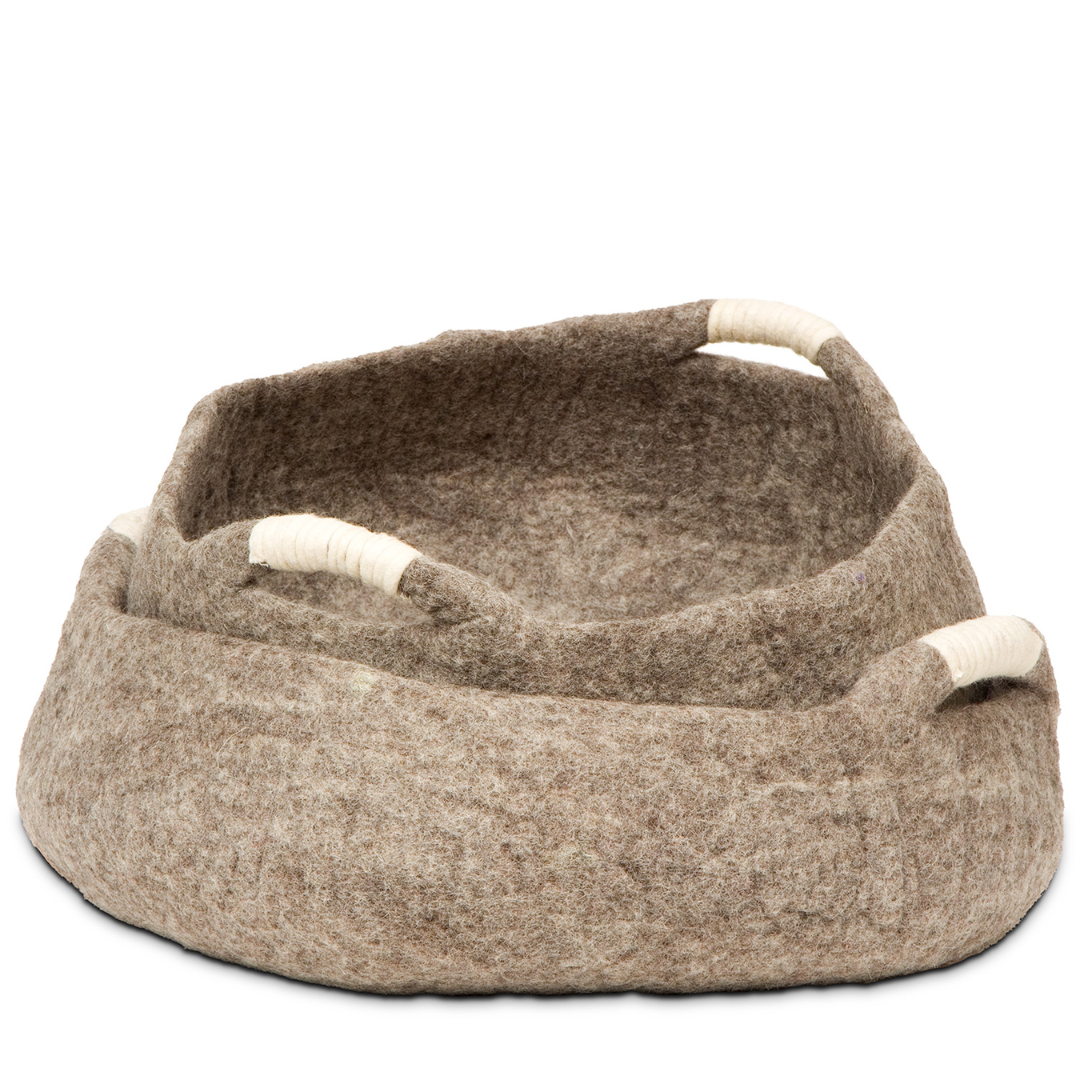 Dharma Dog Karma Cat - Wool Handle Basket