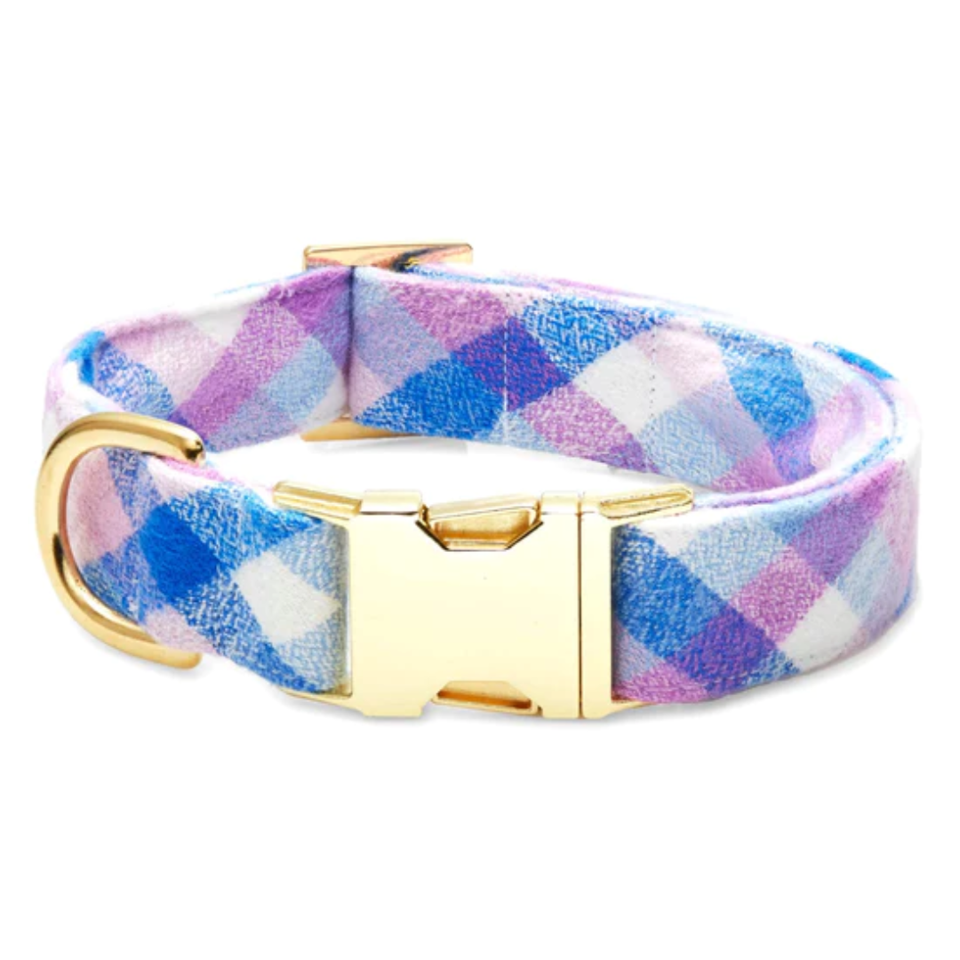 The Foggy Dog - Dog Collar Crocus Flannel