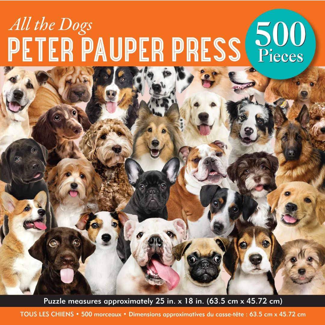 Peter Pauper Press - All the Dogs 500 Piece Jigsaw Puzzle
