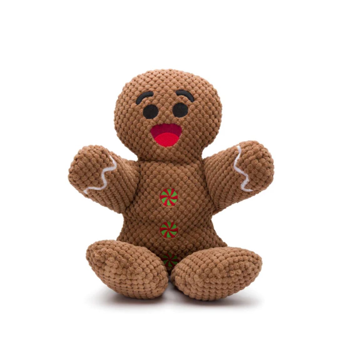 fabdog - Floppy Gingerbread Man Dog Toy