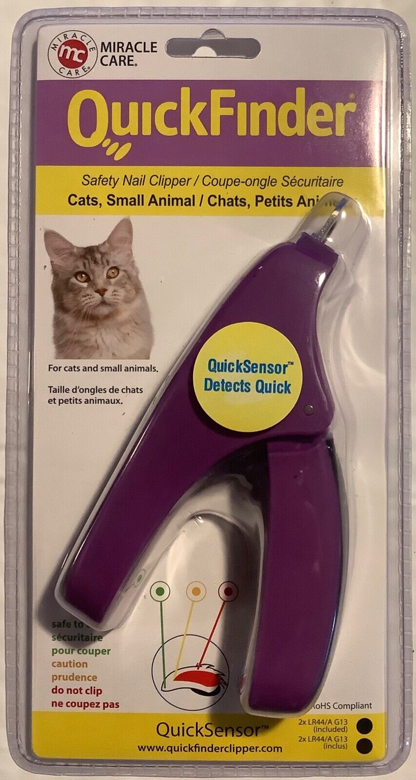 Miracle Pet - Quickfinder II Nail Clipper Cat/Small Animal