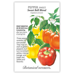 Botanical Interests, Inc. - Sweet Bell Pepper Blend (grn/r/y) Seeds