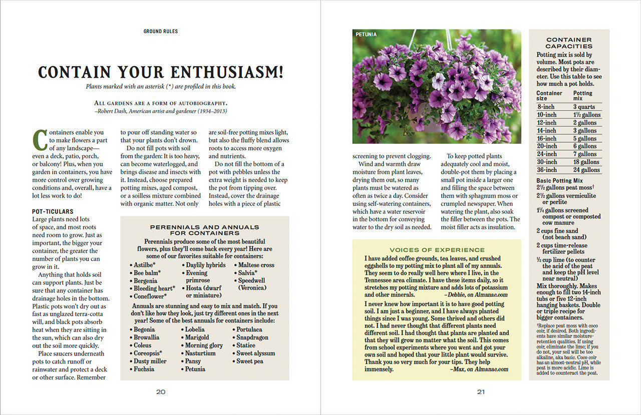 Old Farmer's Almanac - Flower Gardener's Handbook