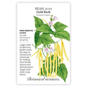 Botanical Interests, Inc. - Bean Bush (Yellow) Gold Rush Seeds