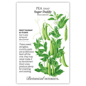 Botanical Interests, Inc. - Pea Snap Sugar Daddy Seeds