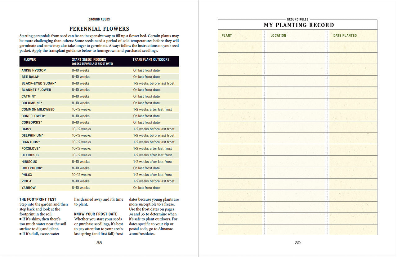 Old Farmer's Almanac - Flower Gardener's Handbook