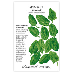 Botanical Interests, Inc. - Oceanside Spinach Seeds - Southern Agriculture 