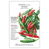 Pepper Chile Serrano Seeds - Southern Agriculture 
