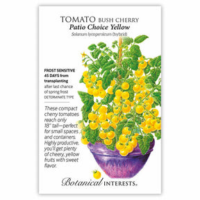 Tomato Cherry Patio Yellow Hybrid Seeds - Southern Agriculture 