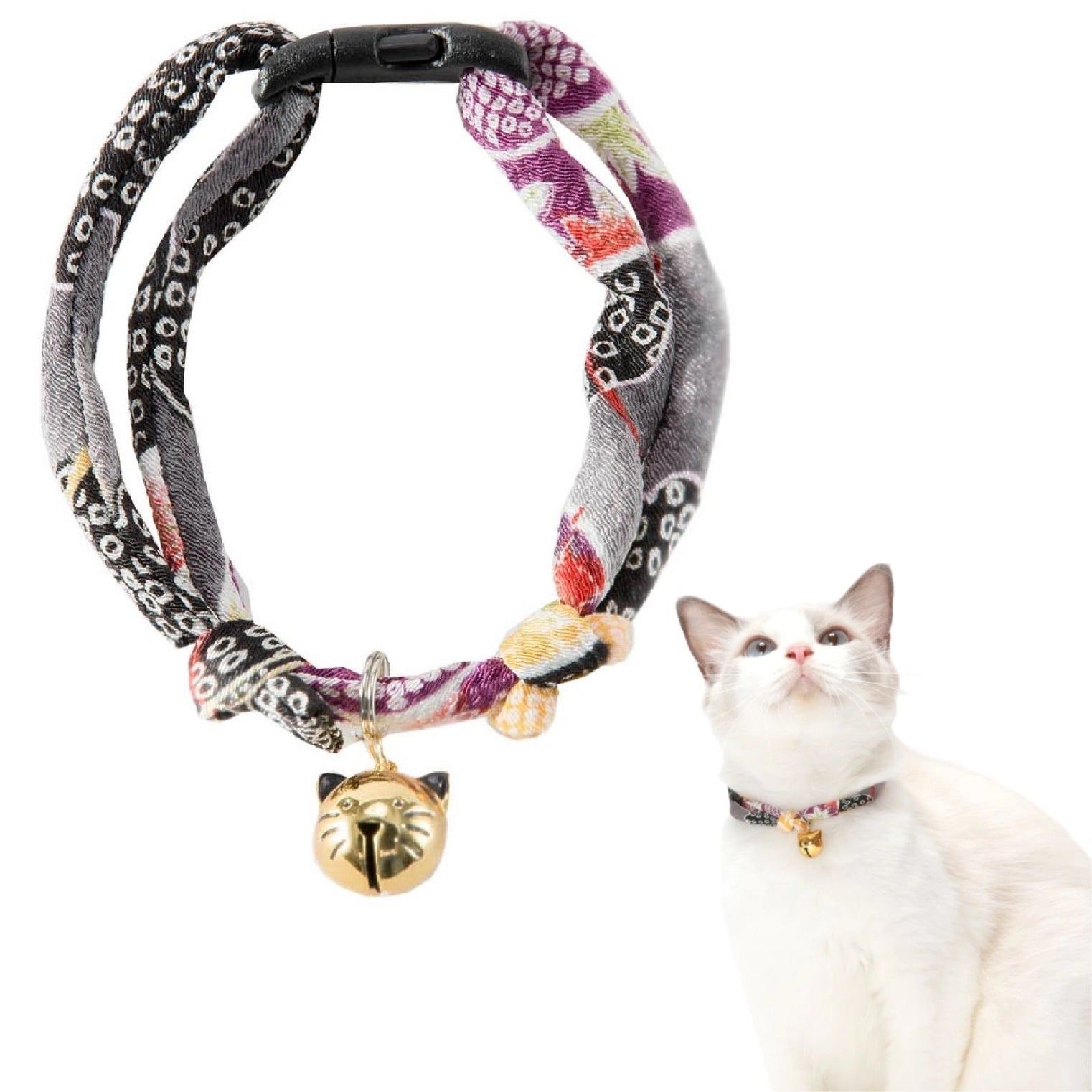 Moon-X USA - Cat Collar Chirimen Fireworks