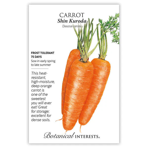 Botanical Interests, Inc. - Carrot Shin Kuroda Seeds - Southern Agriculture 