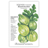 Botanical Interests, Inc. - Squash Summer Round Zucchini Seeds