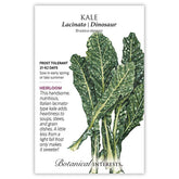Botanical Interests, Inc. - Kale Italian Lacicato Dinosaur Seeds