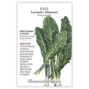 Botanical Interests, Inc. - Kale Italian Lacicato Dinosaur Seeds