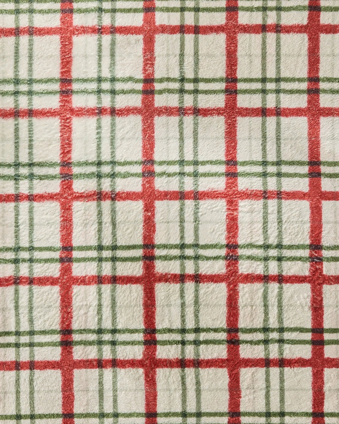 Geometry - Plush Towel Ribbon Plaid