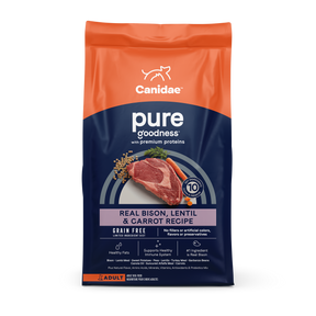 Canidae - Grain Free PURE All Breeds, Adult Dog Real Bison Limited Ingredient Recipe Dry Dog Food - Southern Agriculture 