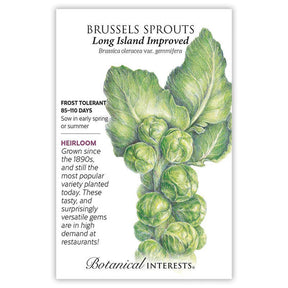 Botanical Interests, Inc. - Brussels Sprouts Long Island Seeds