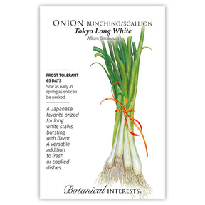 Botanical Interests, Inc. - Onion Bunching (white) Tokyo Long Seeds - Southern Agriculture 
