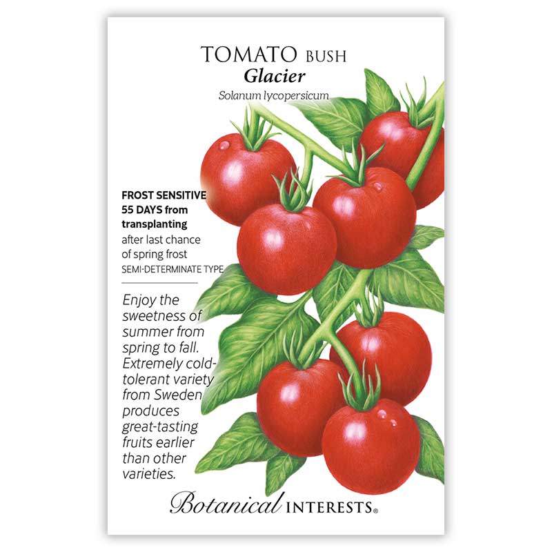 Botanical Interests, Inc. - Glacier Bush Tomato Seeds - Southern Agriculture 