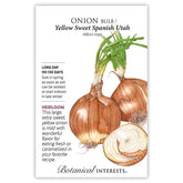 Botanical Interests, Inc. - Onion Bulb (yellow) Sweet Spanish UT (LD) Seeds - Southern Agriculture 