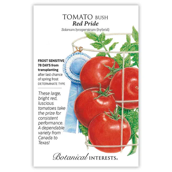 Tomato Bush Red Pride Hybrid Seeds - Southern Agriculture 