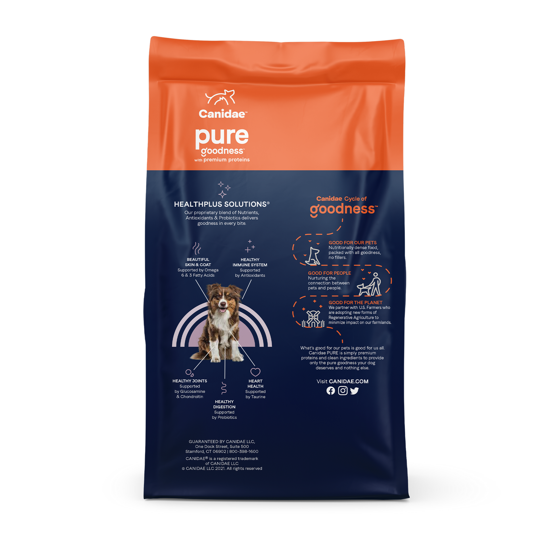 Canidae - Grain Free PURE All Breeds, Adult Dog Real Bison Limited Ingredient Recipe Dry Dog Food - Southern Agriculture 