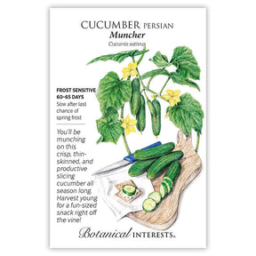 Botanical Interests, Inc. - Muncher Persian Cucumber Seeds - Southern Agriculture 
