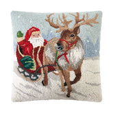 Peking Handicraft - Pillow Hello Santa Hook