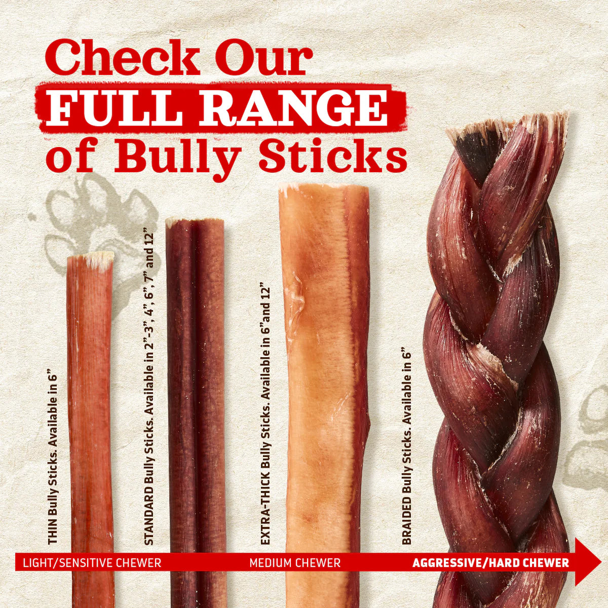 Natural Farm - Bully Sticks Extra Thick 6" Odor Free