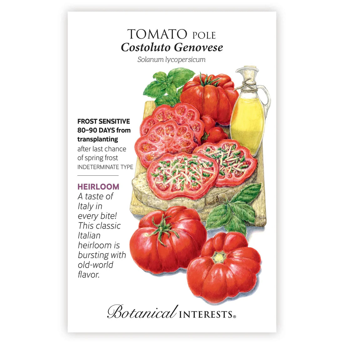 Botanical Interests, Inc. - Costoluto Genovese Pole Tomato Seeds - Southern Agriculture 