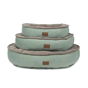 Carolina Pet Company - Microfiber and Tipped Berber Round Comfy Cup Dog Bed