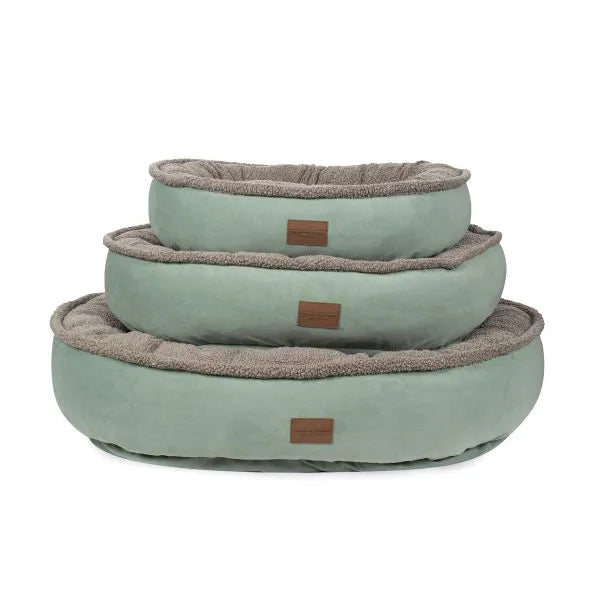 Carolina Pet Company - Microfiber and Tipped Berber Round Comfy Cup Dog Bed