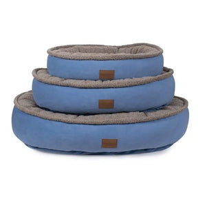 Carolina Pet Company - Microfiber and Tipped Berber Round Comfy Cup Dog Bed
