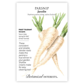Botanical Interests, Inc. - Javelin Parsnip Seeds - Southern Agriculture 
