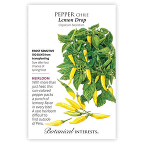 Botanical Interests, Inc. - Pepper Chile Lemon Drop Seeds