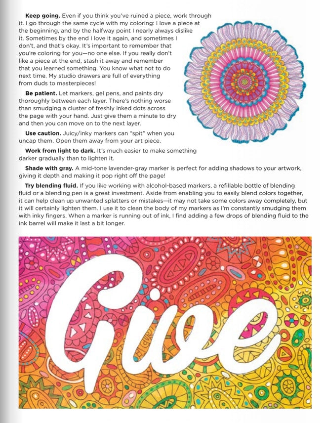 Wellspring- Coloring Book - Bright & Beautiful Jumbo