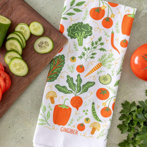 Gingiber - Tea Towel Vegetable