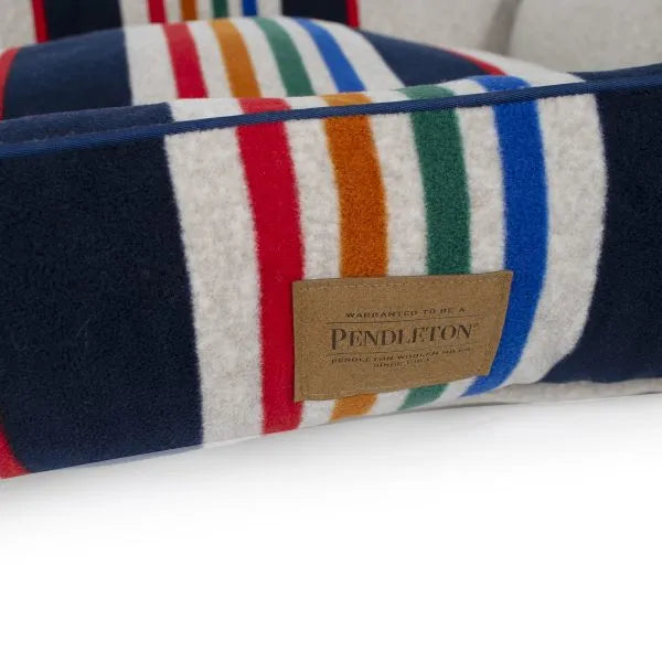 Carolina Pet Company - Pendleton Kuddler Bolster Bed Grey Yellowstone