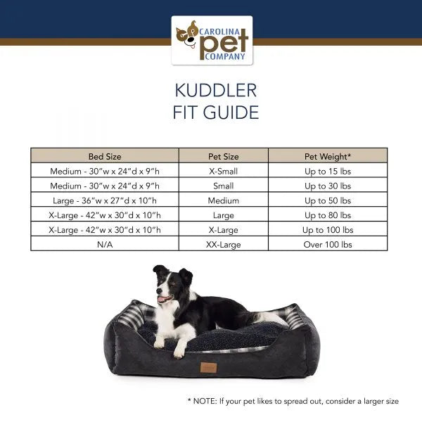 Carolina Pet Company - Pendleton Kuddler Vintage Camp Mineral Umber Dog Bed