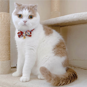 Moon-X USA - Cat Collar Chirimen Kimono Bow Tie
