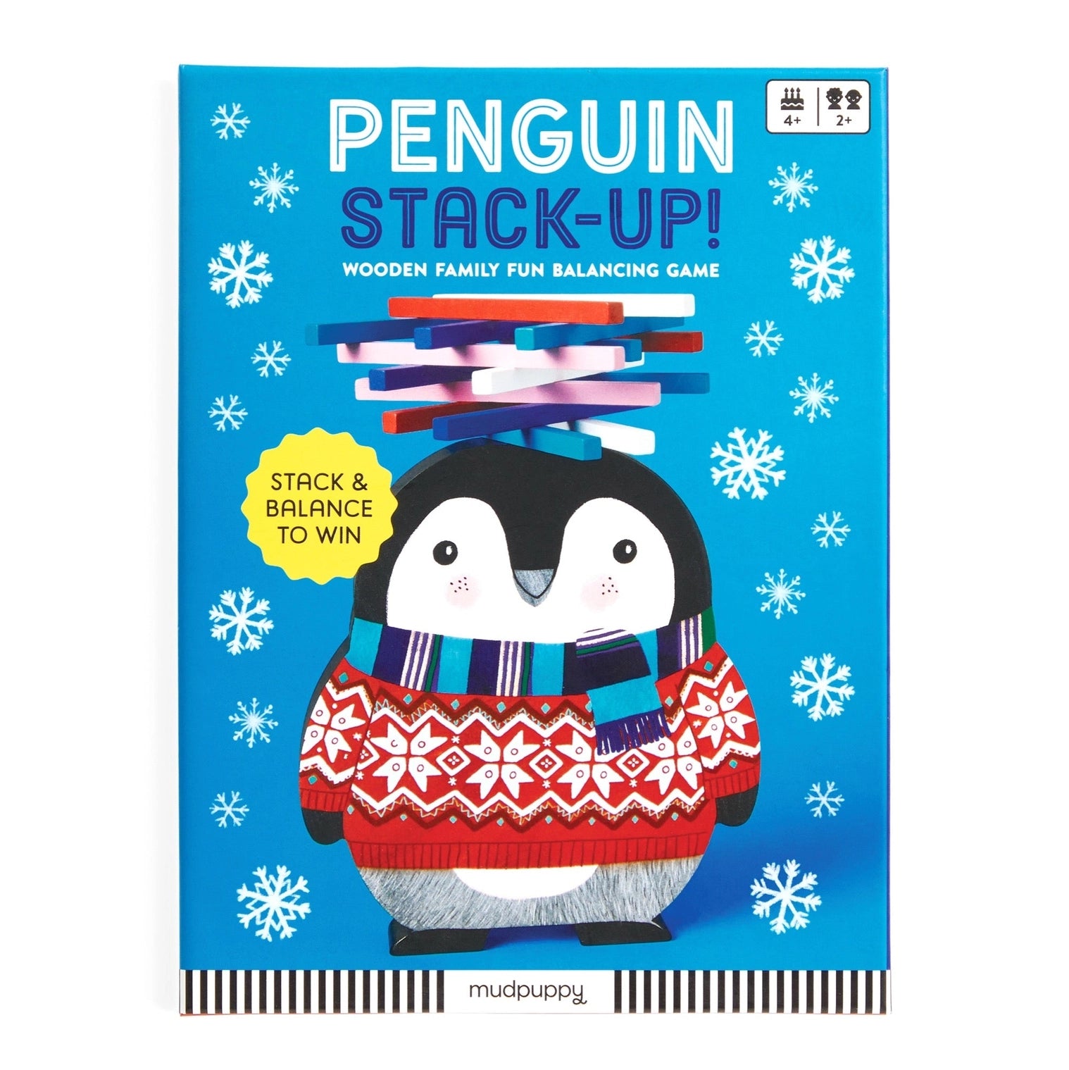 Chronicle-Hachette Book - Stack-up Wooden Penguin Balancing Game