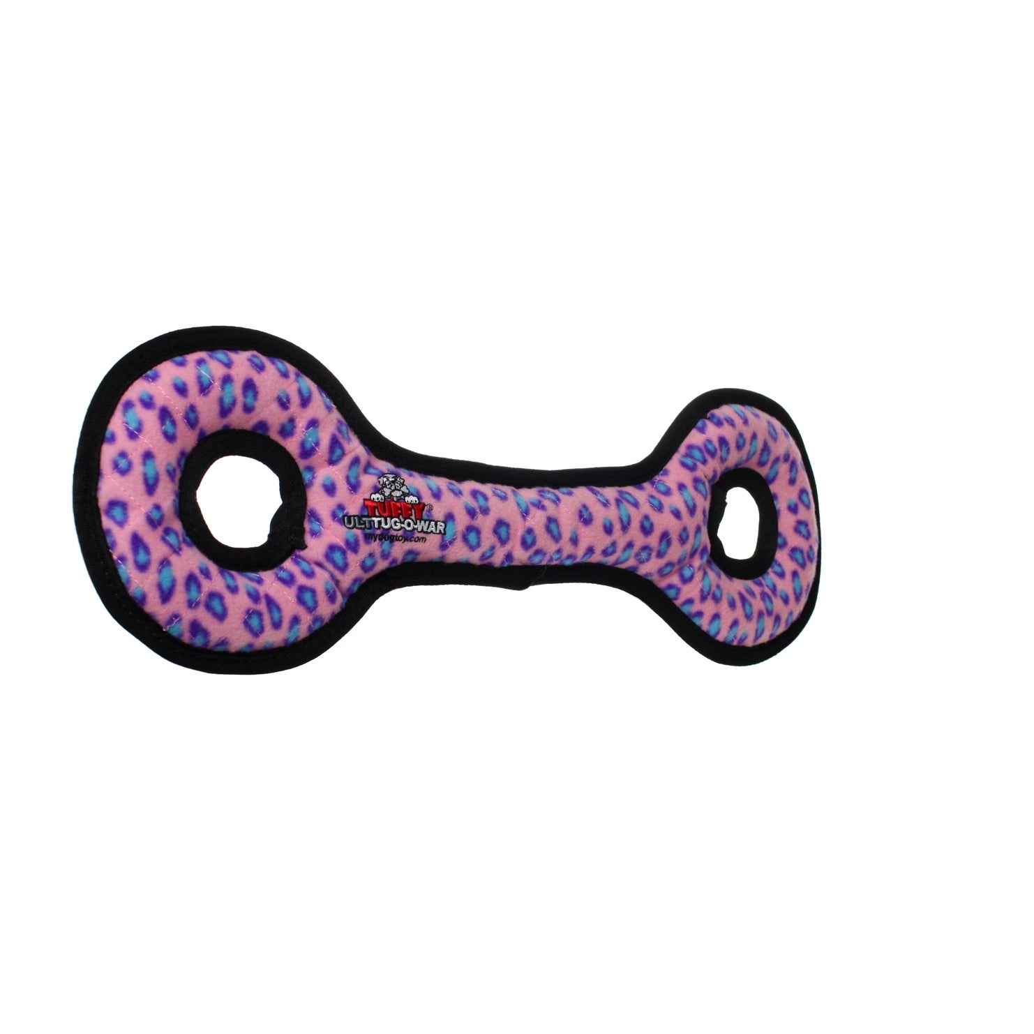 Tuffy Dog Toys - Ultimate Tug-O-War Pink Leopard Dog Toy