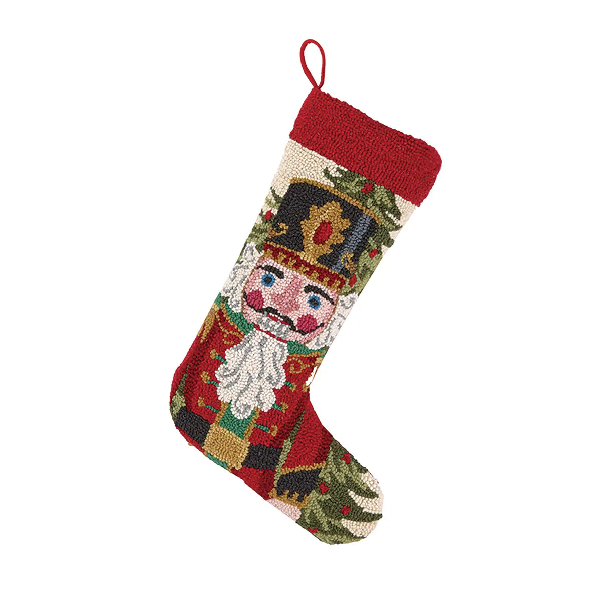 Peking Handicraft - Stocking Nutcracker in Red Hook Needlepoint
